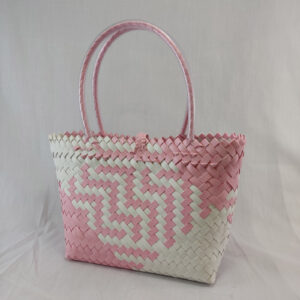 Mini Bag: Pink & White
